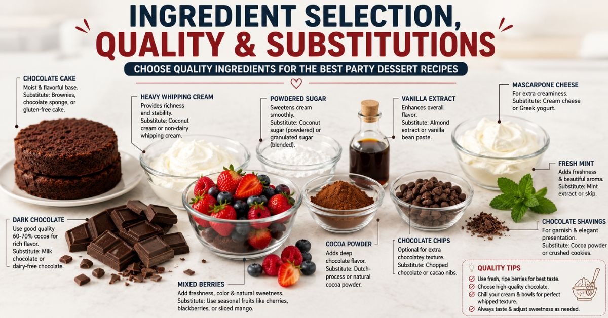 desserts for a party
